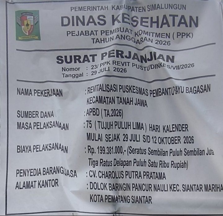 FATAL! Diduga Akali RAB, Lantai Pustu di Simalungun Ditimbun Puing Bekas — PPK dan Dinas Kesehatan Kemana?